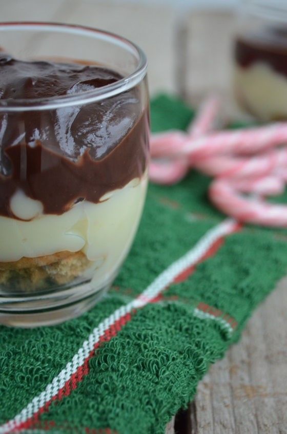 Christmas Trifle recipe Creme Patisserie chocolate ganache coola artisan γαβριηλ νικολαιδης