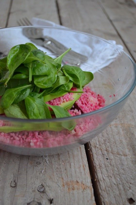 Pink Christmas Couscous Salad Recipe