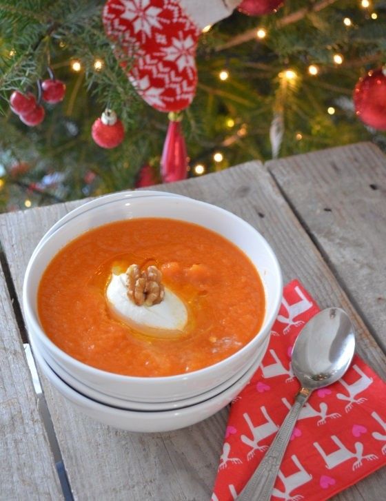 Christmas carrot soup recipe συνταγή σούπα καρότο βελουτέ cool artisan Γαβριήλ Νικολαΐδης