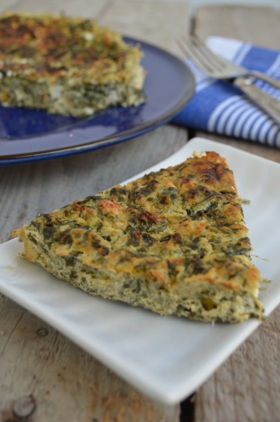 Spinach, feta cheese tart with no flour recipe cool artisan Γαβριήλ Νικολαίδης