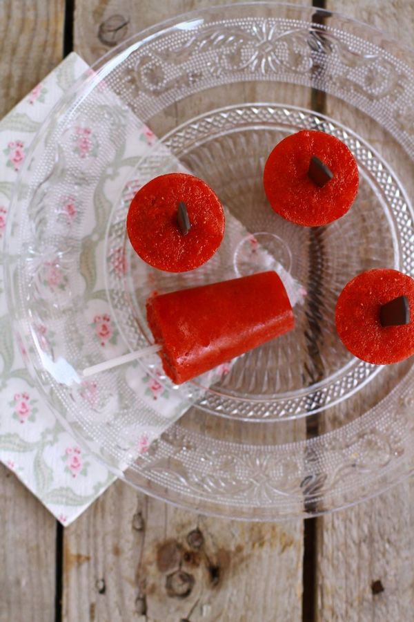 συνταγή γρανίτα φράουλα, με ένα υλικό, recipe παγωτό ξυλάκη, ice pop strawberry, cool artisan, Γαβριήλ Νικολαίδης