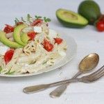 Avocado and feta cheese pasta salad, recipe, penne rigate, greek yogurt, συνταγή, μακαρονοσαλάτα, αβοκάντο, φέτα, γιαούρτι, πέννες, Γαβριήλ Νικολαΐδης