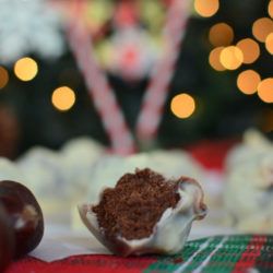 Christmas Chocolate Chestnut Truffles Recipe, white chocolate, easy, simple, food photography, best food blog 2014, τρουφάκια με κάστανο, συνταγή, σοκολάτα, μαύρη, λευκή, cool artisan, Γαβριήλ Νικολαϊδης