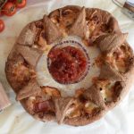 Wholemeal bun recipe - like pizza, recipe, food blog, saveur mag, food styling, blogger, cool artisan, tomatoes, dought, cheese melted, peppers, cool artisan